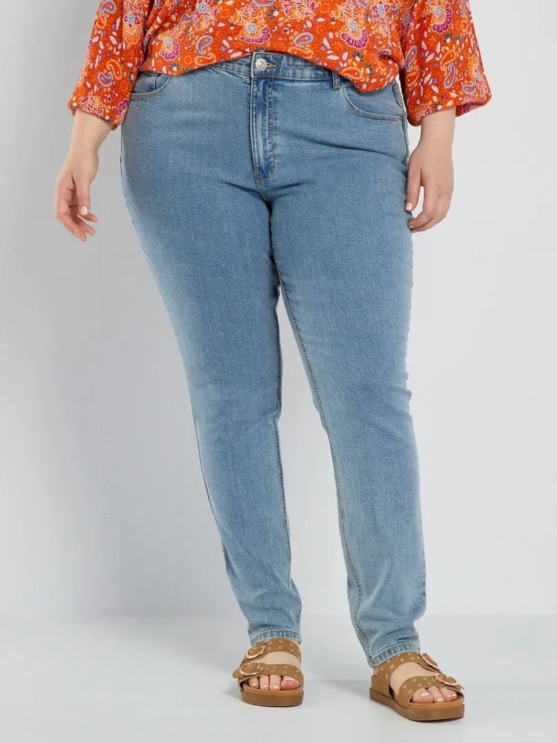 VAQUERO SLIM DE TALLE ALTO  L34  AZUL