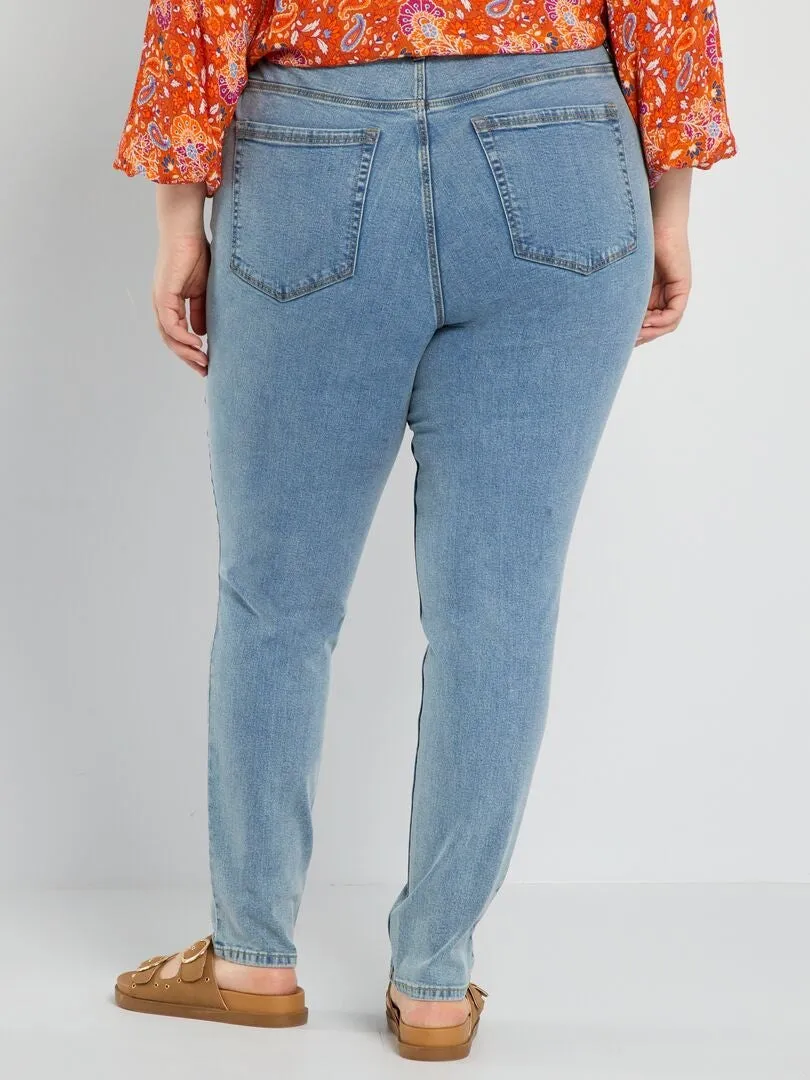 VAQUERO SLIM DE TALLE ALTO  L34  AZUL