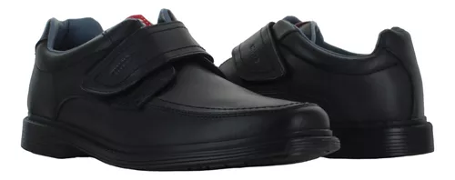 Vavito Zapato Choclo Escolar Formal Velcro Piel Niño 89688