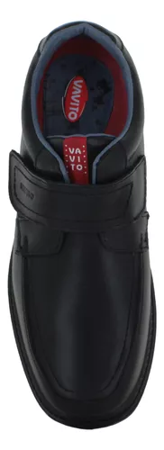 Vavito Zapato Choclo Escolar Formal Velcro Piel Niño 89688