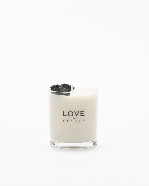 Vela Love & Stones HEAL Glass Candle Transparente