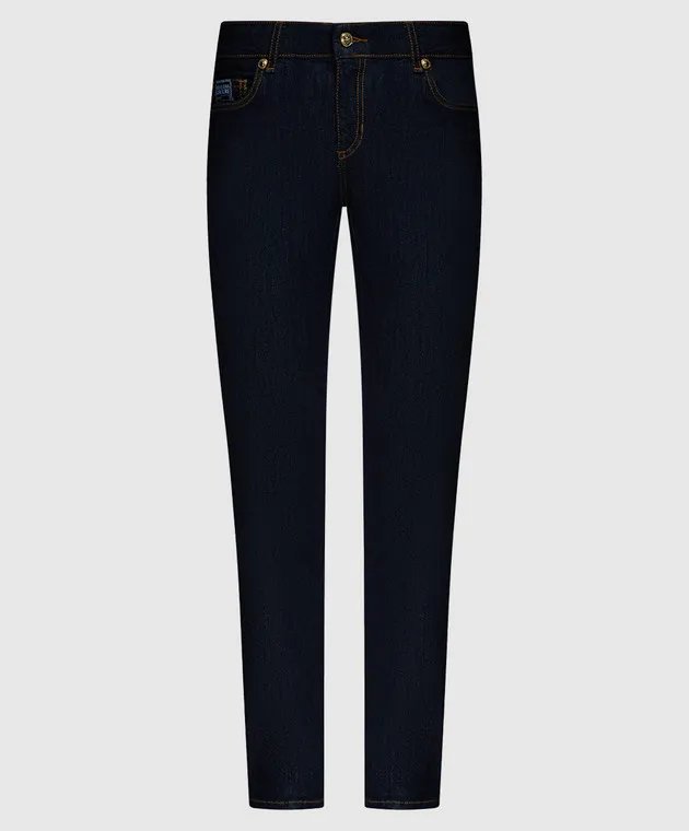 Versace Jeans Couture Blue skinny jeans with logo
