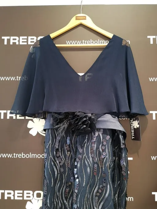 Vestido con falda de lentejuelas