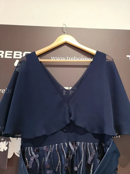 Vestido con falda de lentejuelas