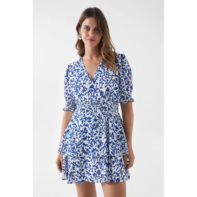 VESTIDO CORTO CON ESTAMPADO MUJER SALSA