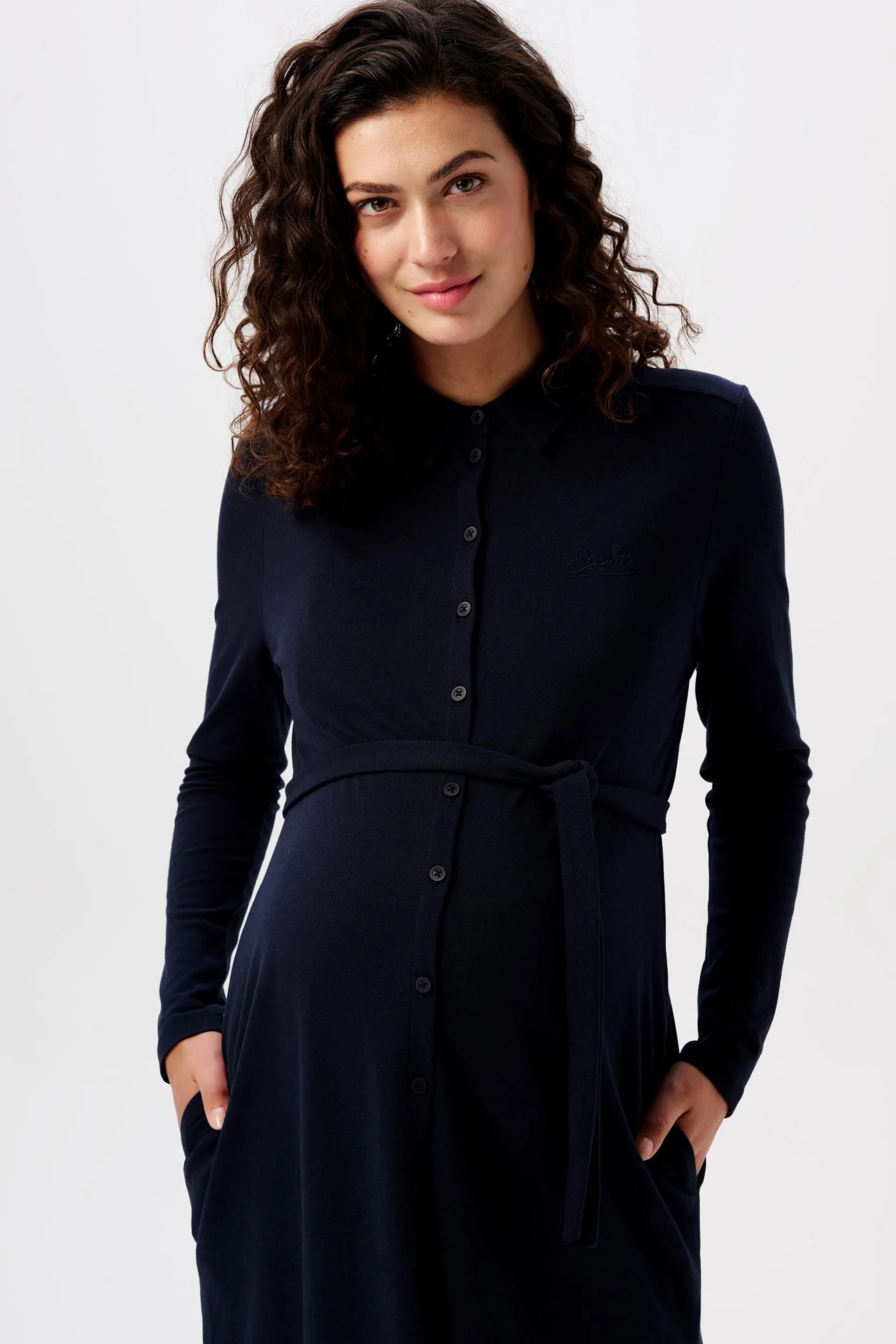 Vestido de lactancia de polo de piqué