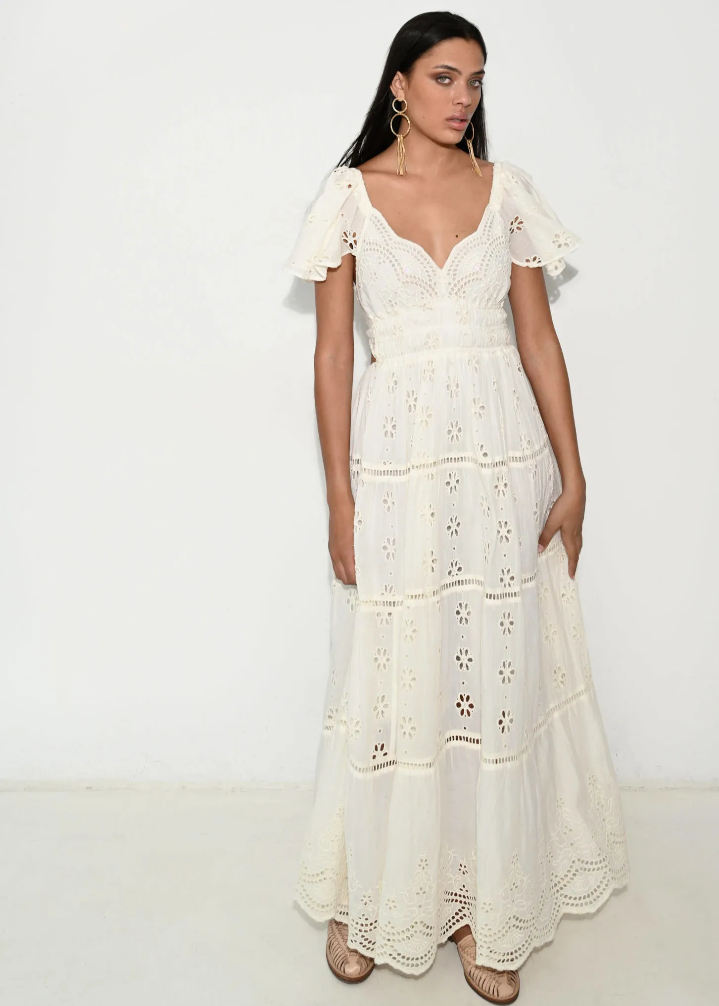 Vestido largo blanco Viena