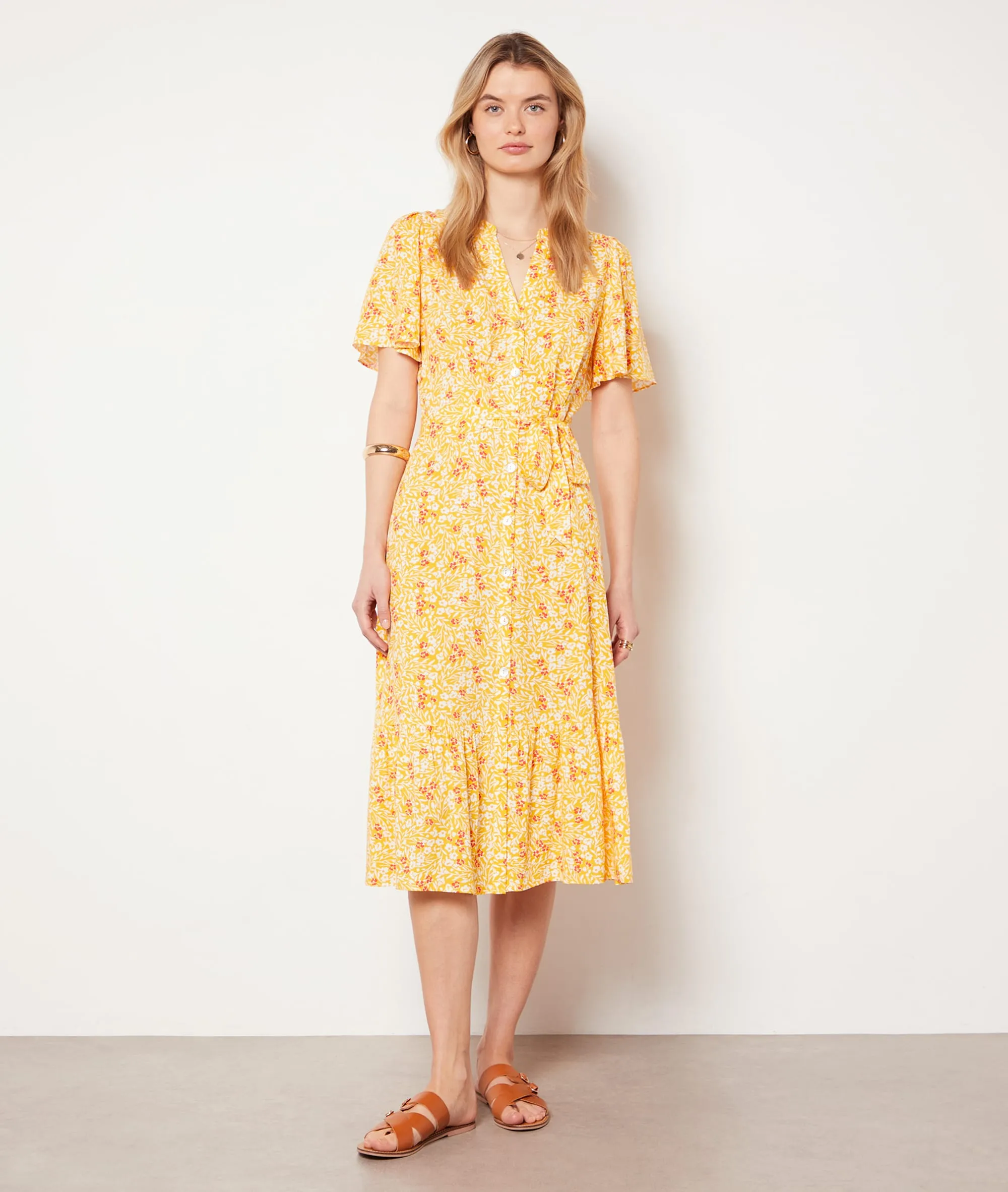VESTIDO LARGO ESTAMPADO FLORAL TIMEO MAIS  ETAM