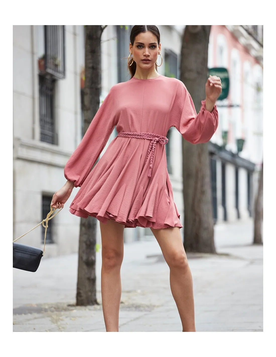 Vestido Quillas Teja