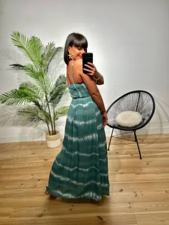 Vestido Tie Dye MARVALA Verde Jade