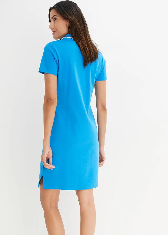 VESTIDO TIPO POLO AZUL MARBLANCO