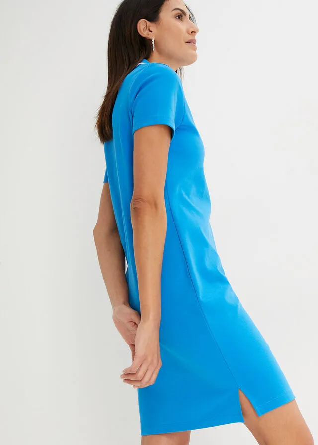 VESTIDO TIPO POLO AZUL MARBLANCO