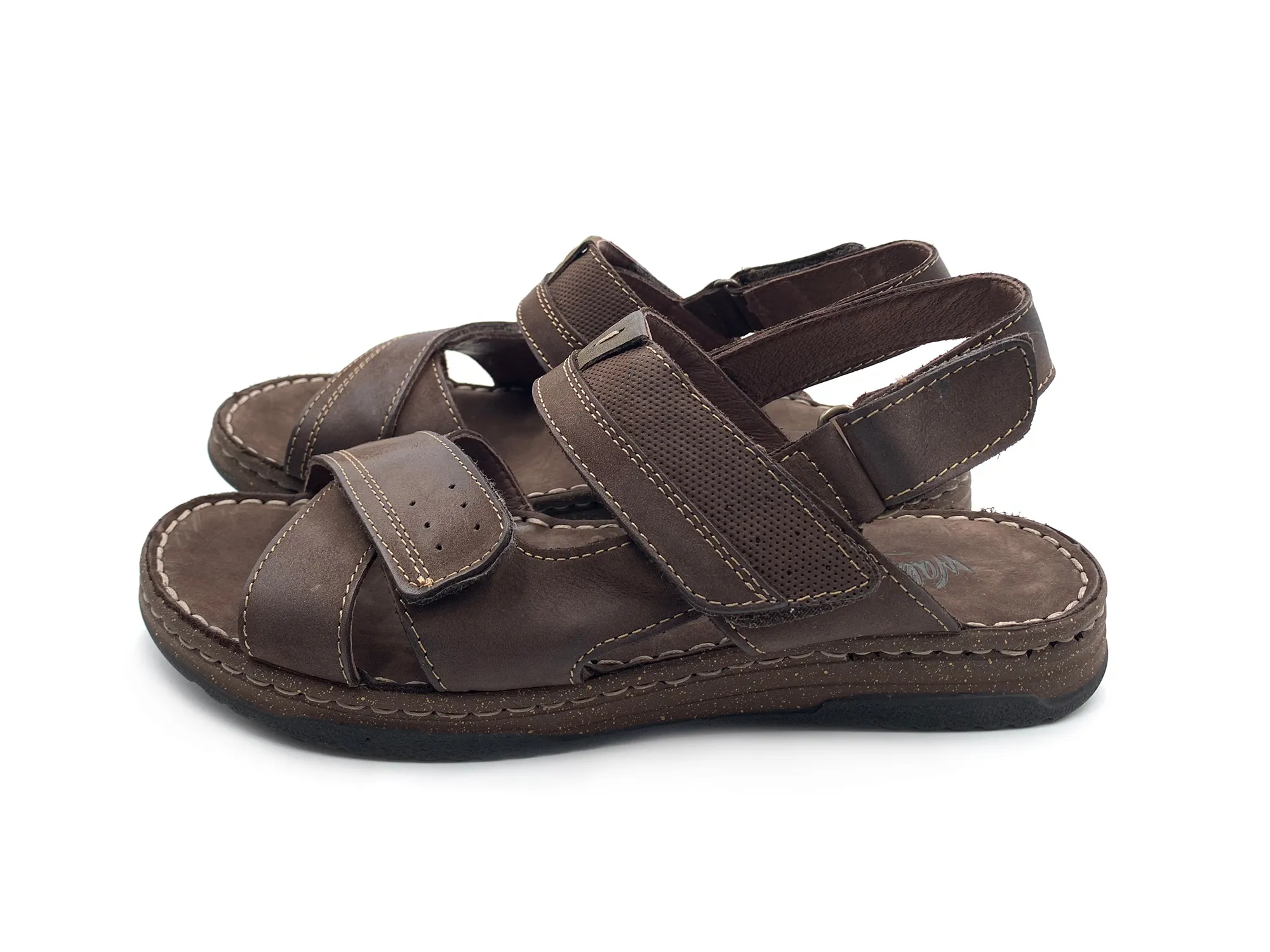Walk&fly 963 47460 Sandalia Velcro T.moro Marrón Hombre