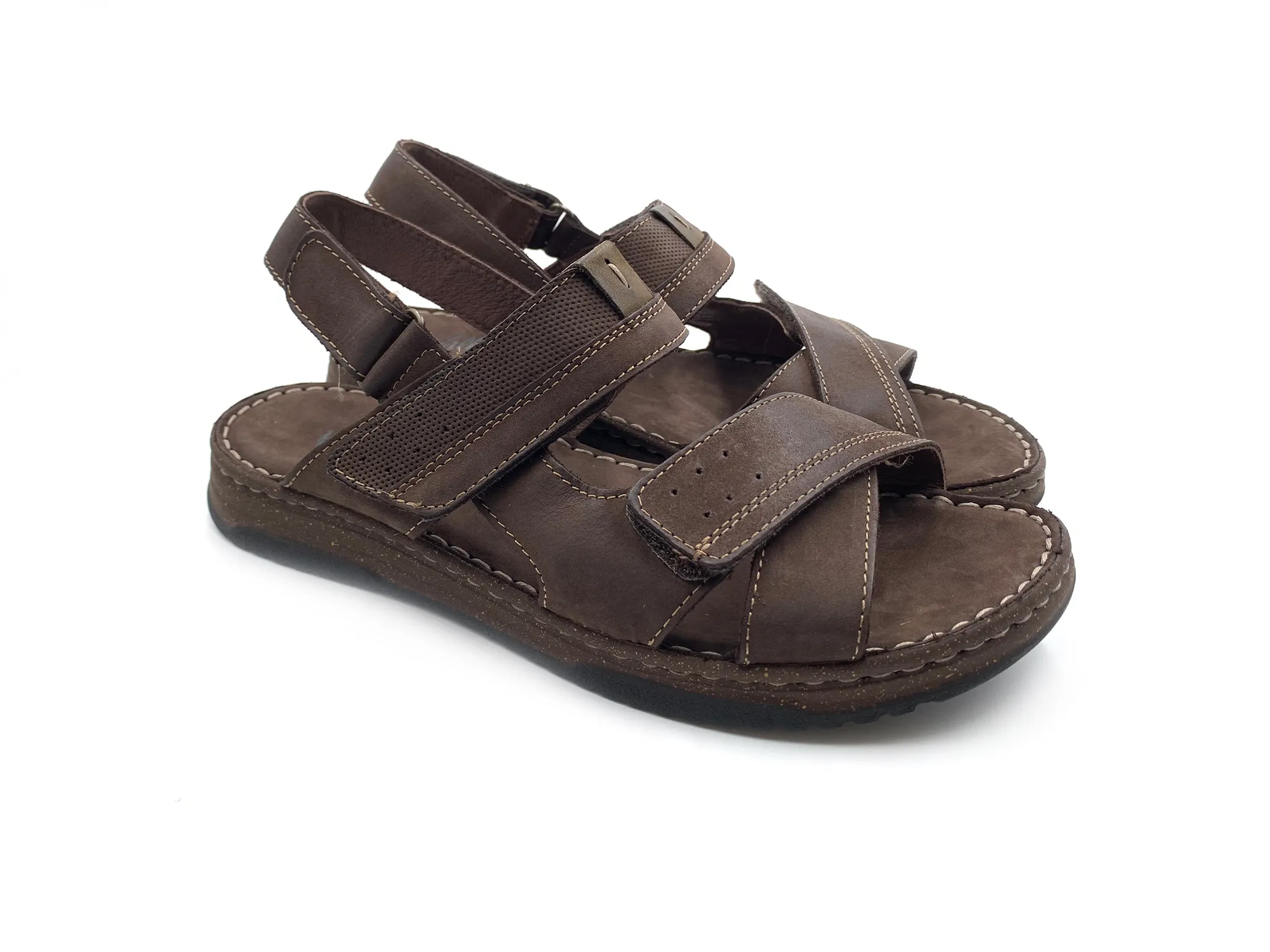 Walk&fly 963 47460 Sandalia Velcro T.moro Marrón Hombre