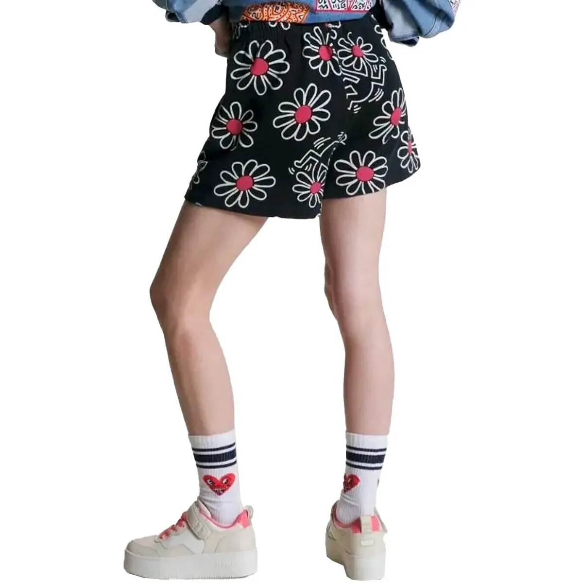X KEITH HARING  PANTALóN CORTO CON ESTAMPADO