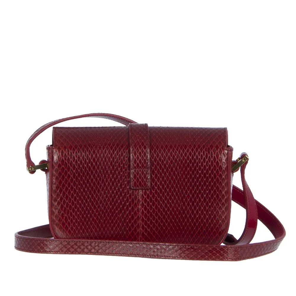 YSL Monogram Universite Piton Marrón