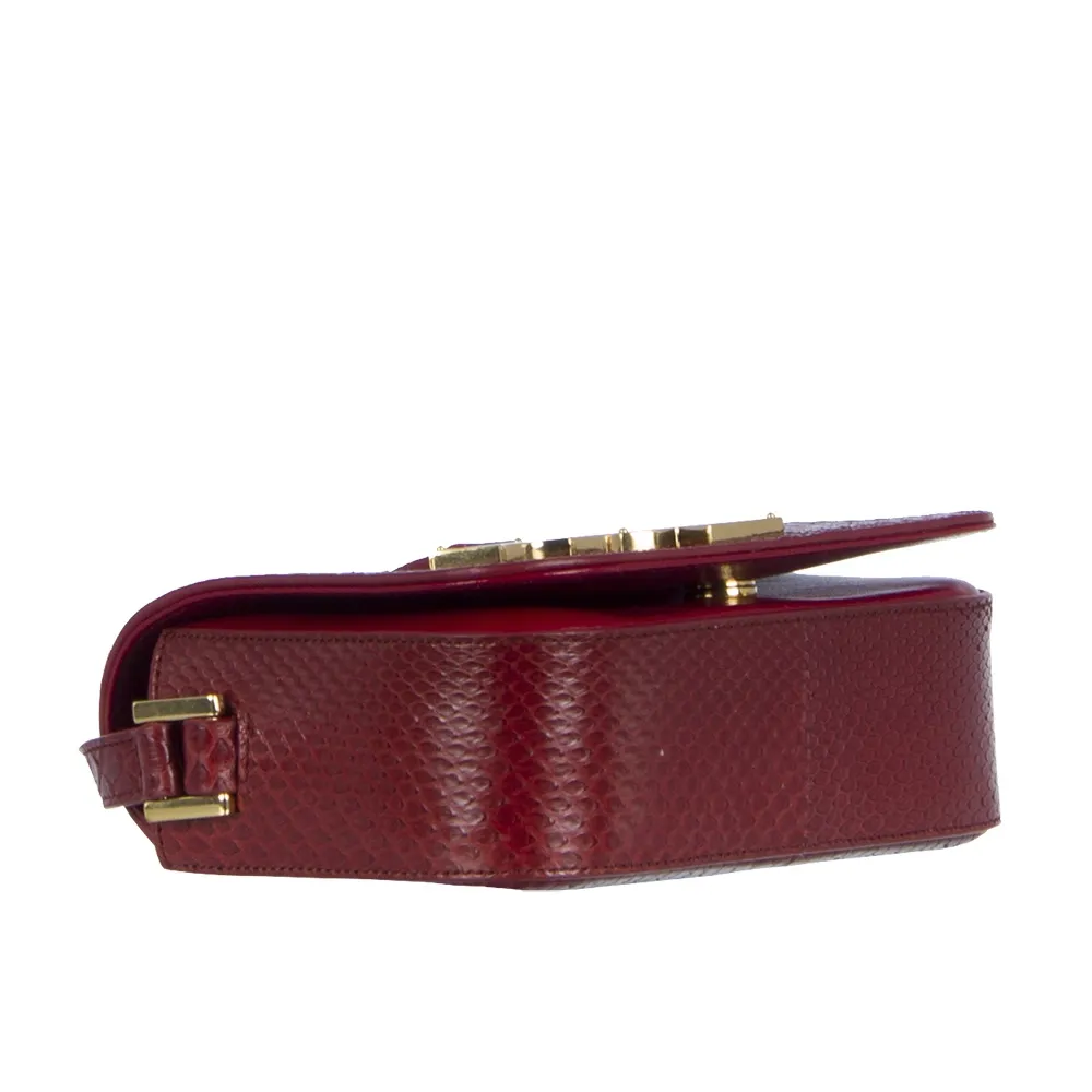YSL Monogram Universite Piton Marrón