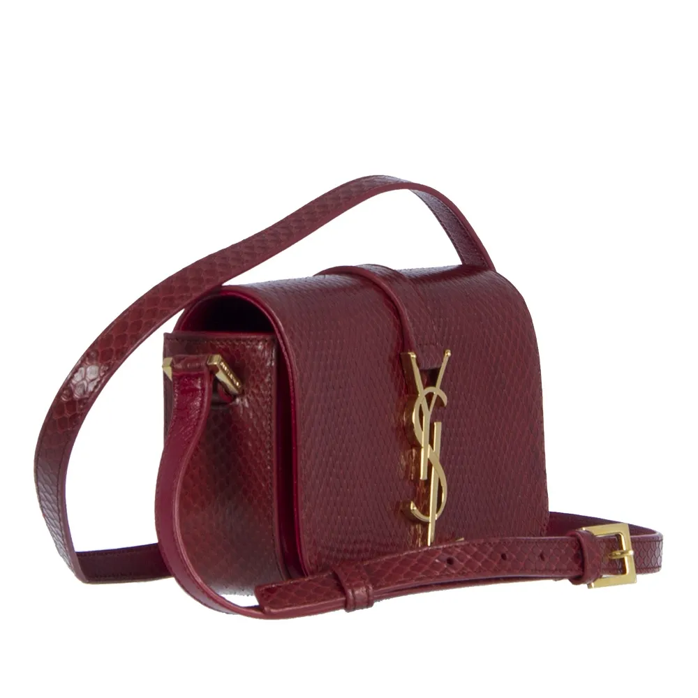 YSL Monogram Universite Piton Marrón