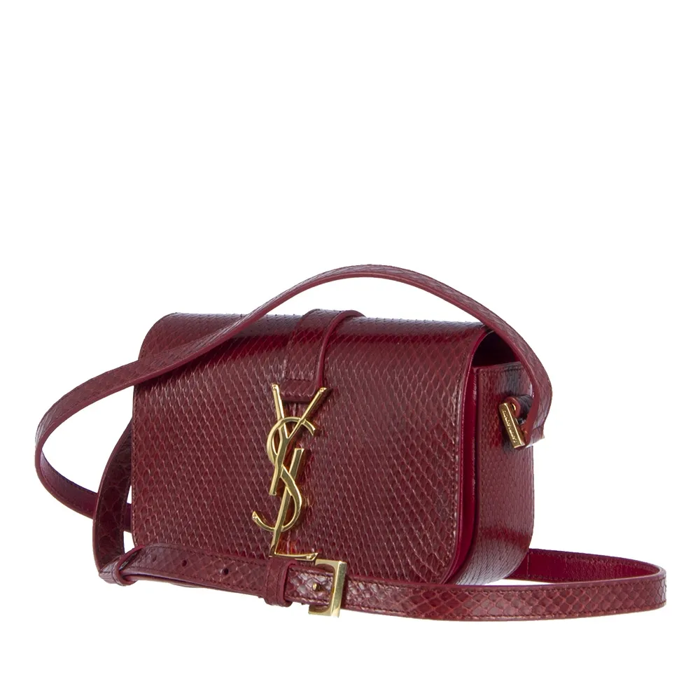 YSL Monogram Universite Piton Marrón