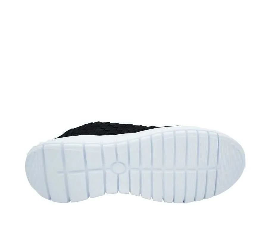 ZAPATILLA DEPORTIVA MUJER VELCRO REJILLA NEGRO PLANTILLA MEMORY SPONGE