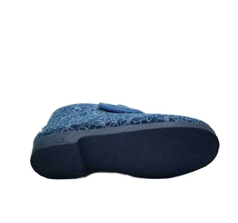 ZAPATILLA DOCTOR CUTILLAS VELCRO PANTUFLA FLORES MARINO FORRO LANA