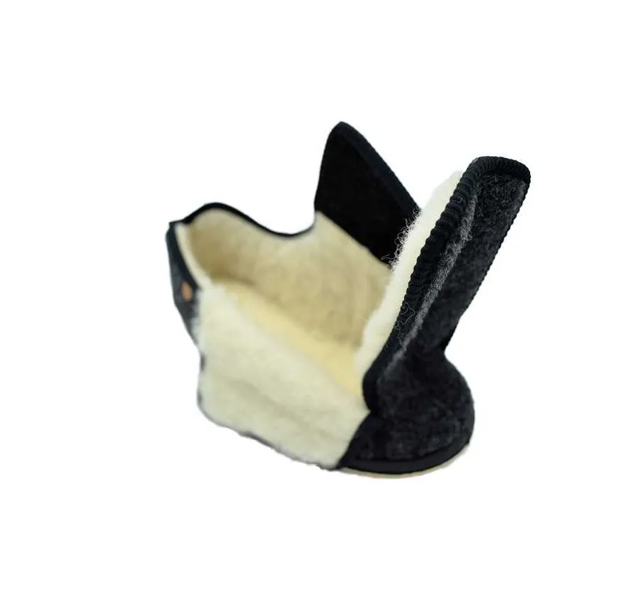 ZAPATILLA LA CADENA 64426 ANATOMICA PIES DELICADOS VELCRO FORRO LANA VIRGEN GRIS 26626