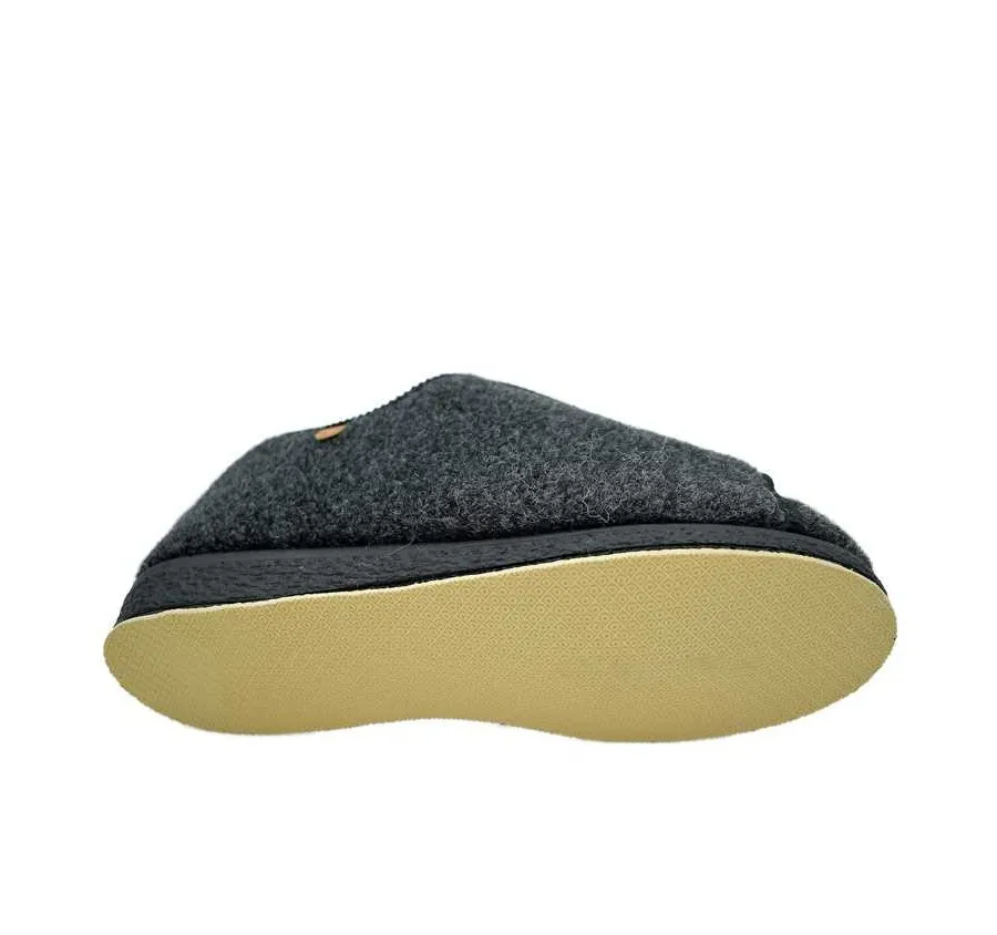ZAPATILLA LA CADENA 64426 ANATOMICA PIES DELICADOS VELCRO FORRO LANA VIRGEN GRIS 26626
