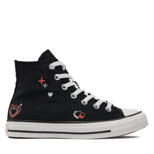 Zapatilla Mujer Converse Heart Negro