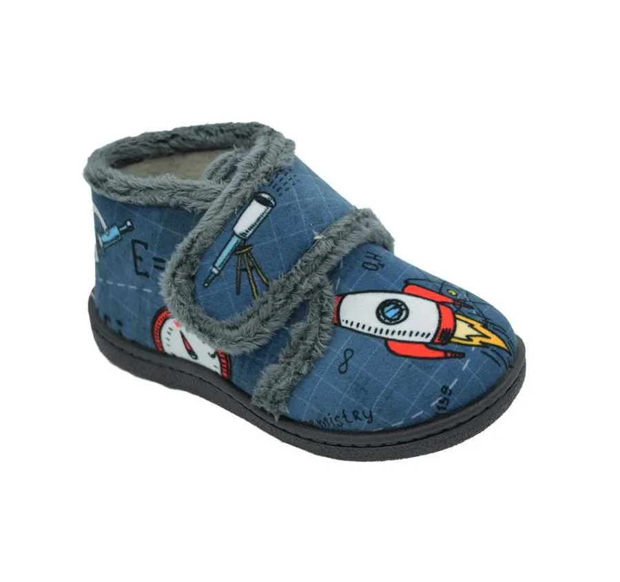 ZAPATILLA ROAL VELCRO MARINO COHETE PLANTILLA EXTRAÍBLE DE PLUMAFLEX