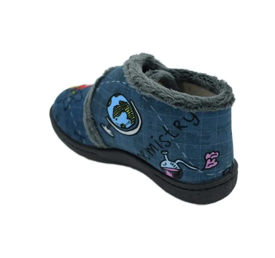 ZAPATILLA ROAL VELCRO MARINO COHETE PLANTILLA EXTRAÍBLE DE PLUMAFLEX