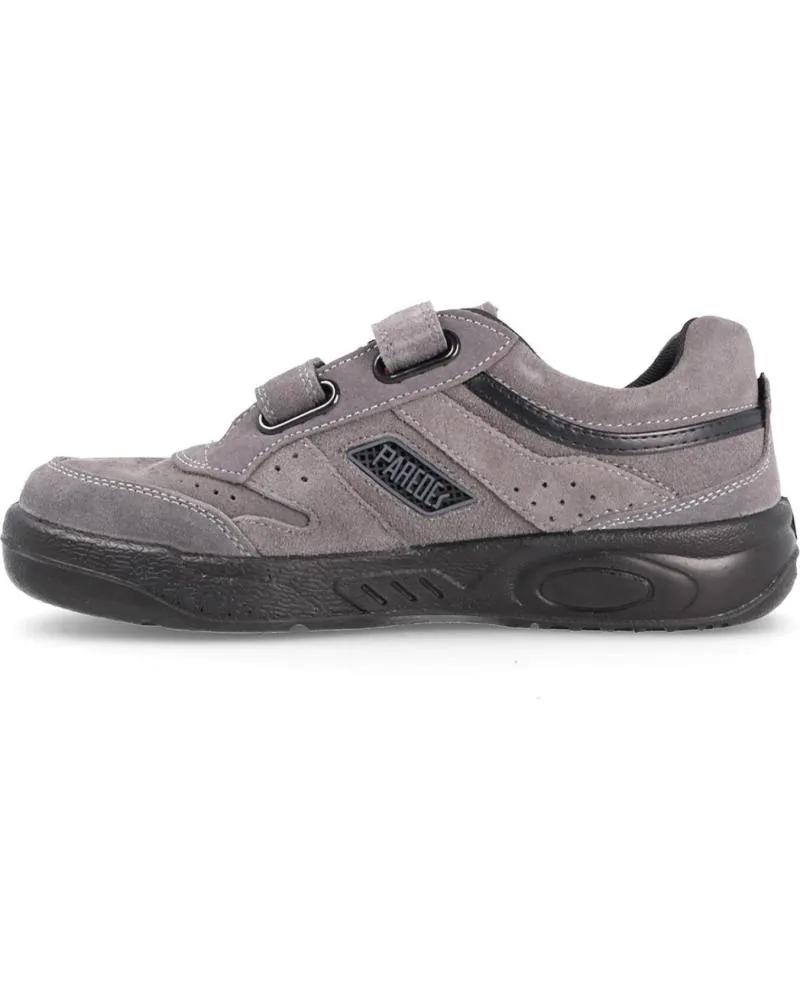 Zapatillas deporte de Mujer y Hombre PAREDES ECOLOGICO SERRAJE VELCRO GRIS
