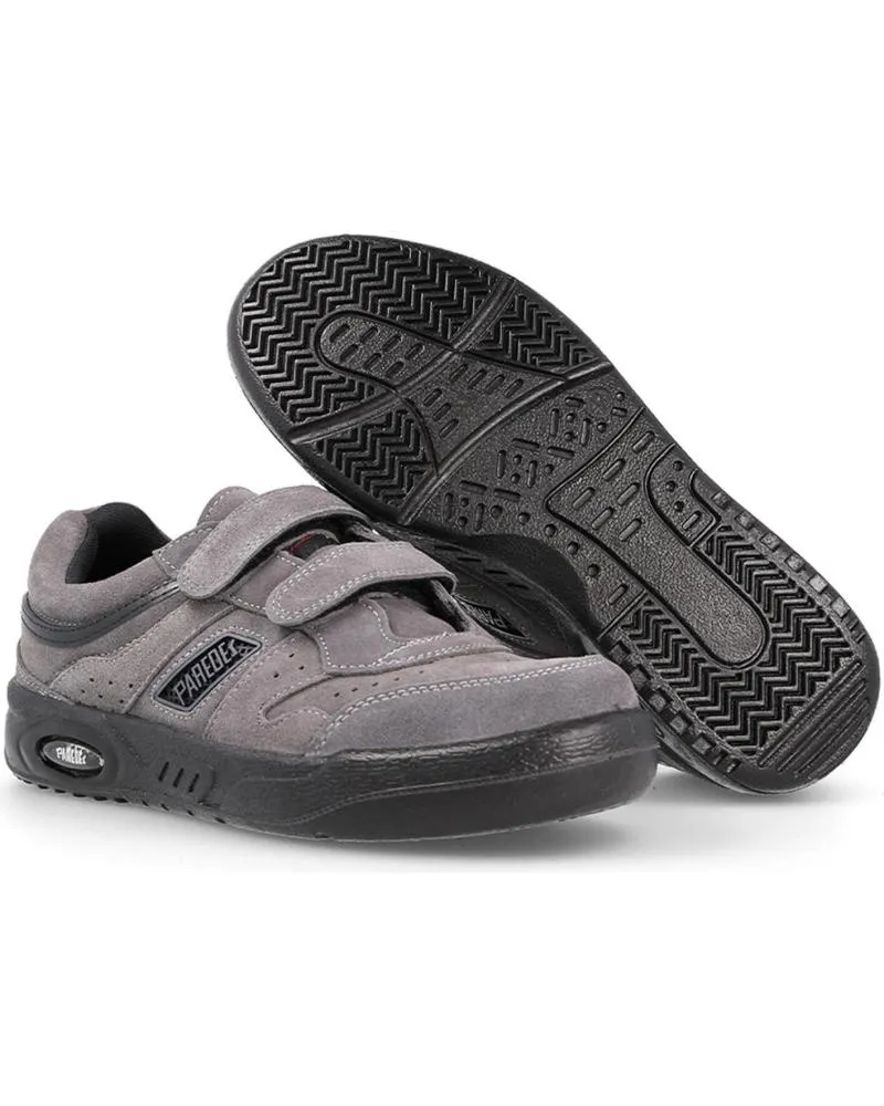Zapatillas deporte de Mujer y Hombre PAREDES ECOLOGICO SERRAJE VELCRO GRIS