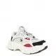 Zapatillas deportivas Tommy Hilfiger blancas fashion chunky  con cordones y combinado  con diferentes tejidos