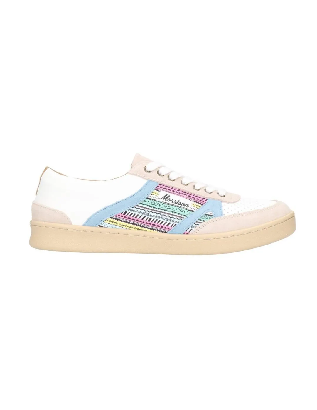 Zapatillas Morrison Dylan blanco estampado étnico unisex