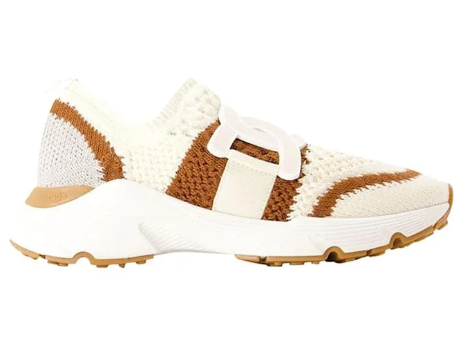 ZAPATILLAS SPORT RUN  TOD'S  LONA  BEIGE CASTAñO 