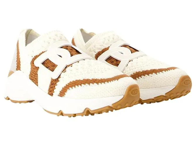 ZAPATILLAS SPORT RUN  TOD'S  LONA  BEIGE CASTAñO 