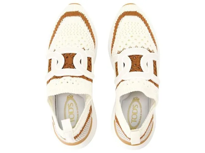 ZAPATILLAS SPORT RUN  TOD'S  LONA  BEIGE CASTAñO 