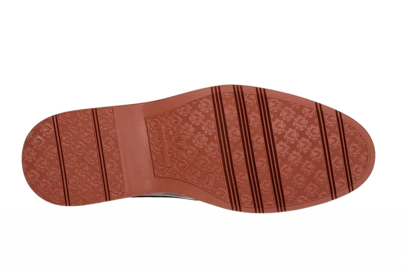 Zapato Cordon Piel Cuero Punta Cortada Piso Goma