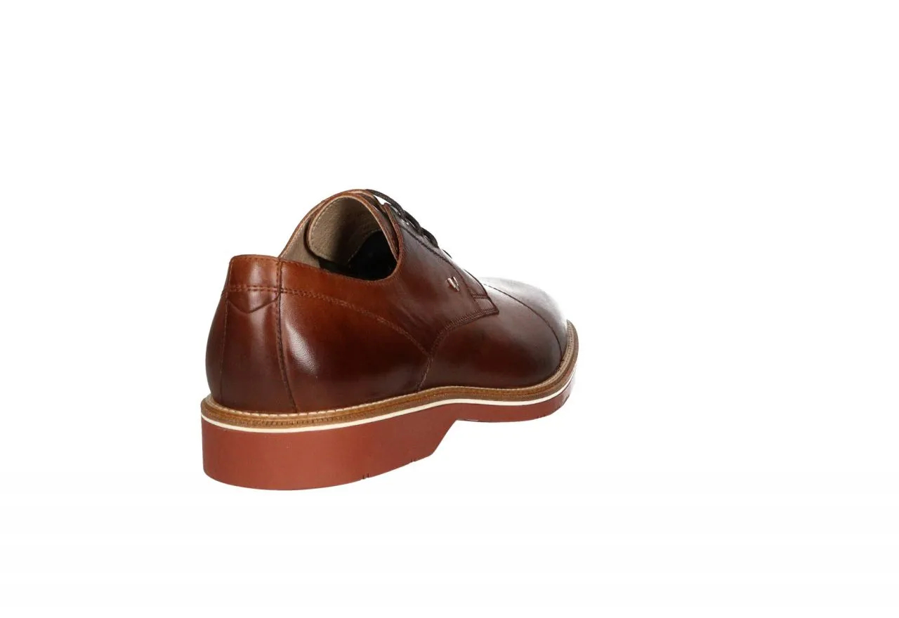 Zapato Cordon Piel Cuero Punta Cortada Piso Goma