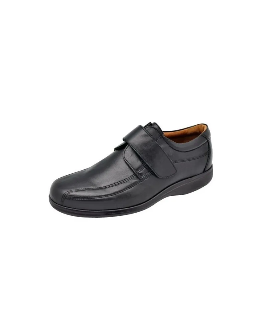 ZAPATO VELCRO 4505N NAPA NEGRO