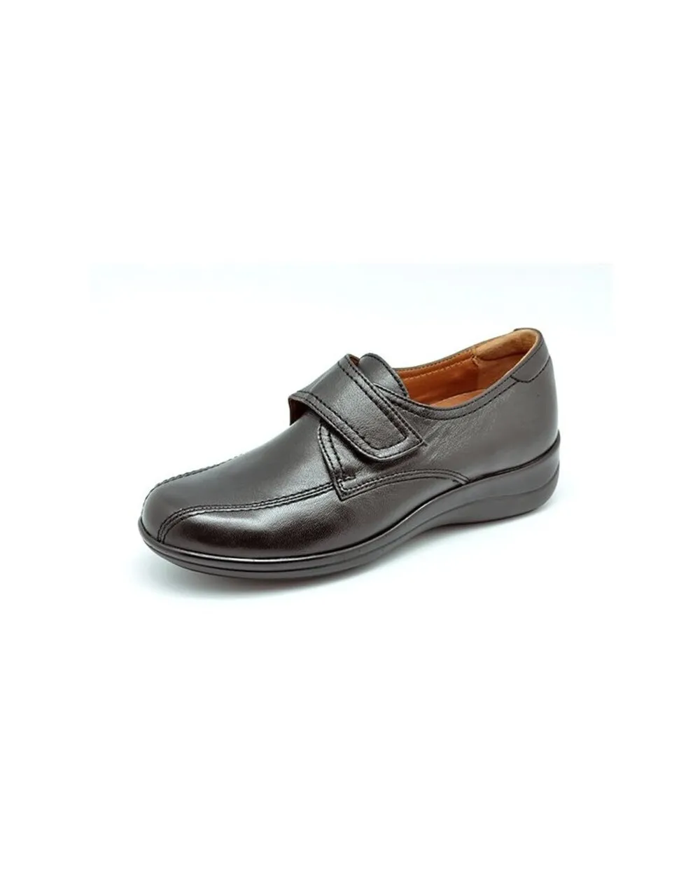 ZAPATO VELCRO FLEXIMAX NAPA NEGRO