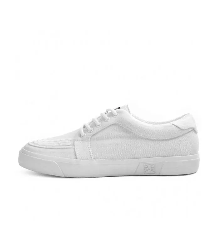 Zapatos blancos TUK Shoes White Canvas Creeper Sneaker A9304