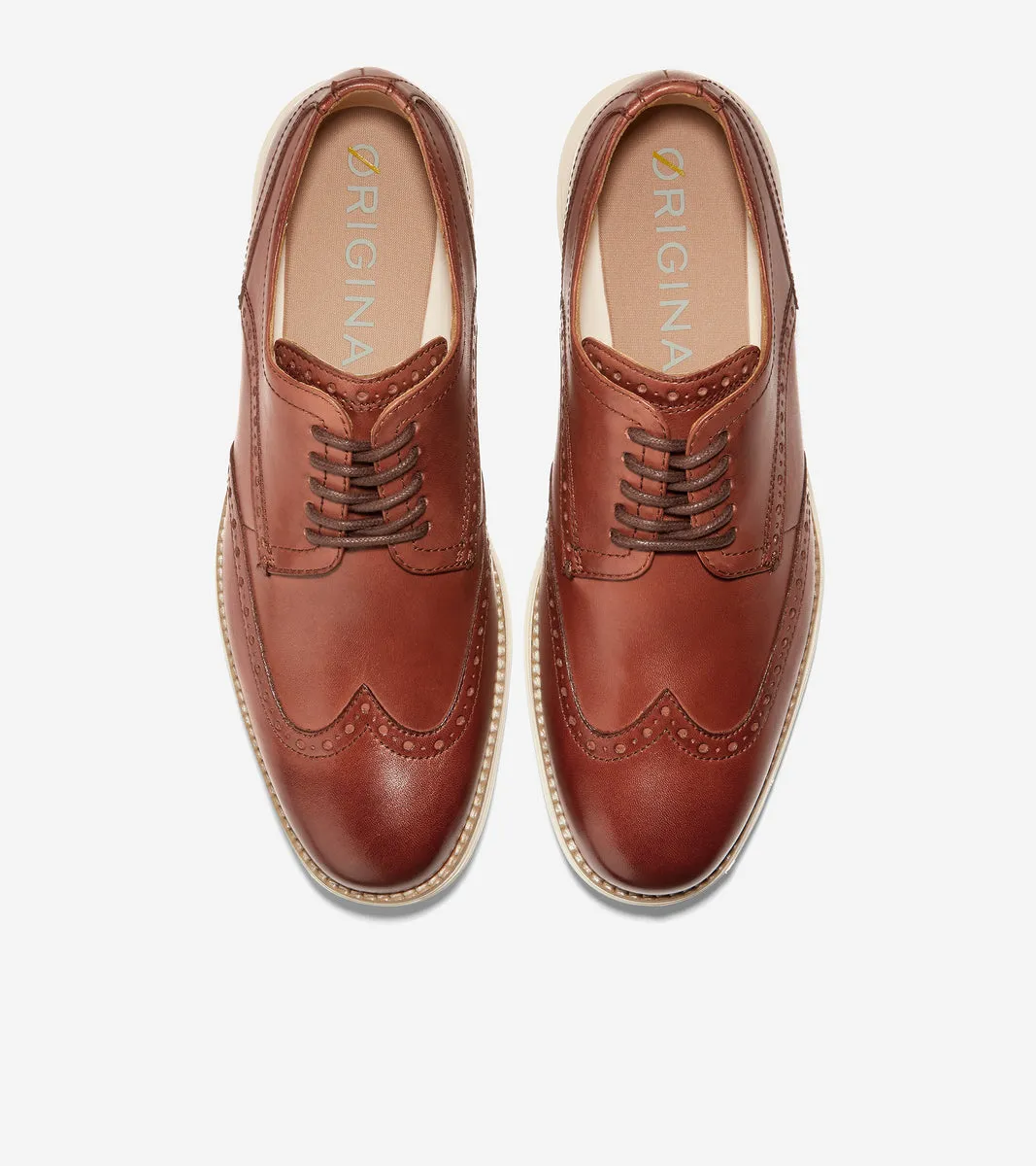 Zapatos con Suela de Goma Acolchado de Hombre | ØriginalGrand Wingtip Oxford