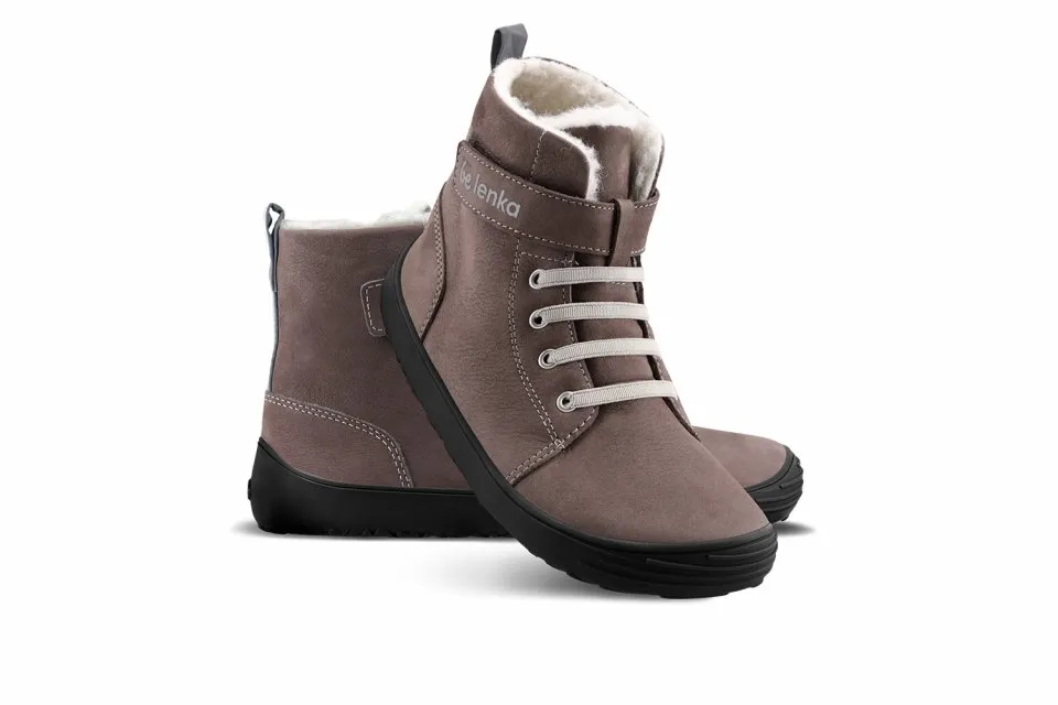 ZAPATOS DE INVIERNO PARA NIñO BAREFOOT BE LENKA WINTER KIDS  CHOCOLATE