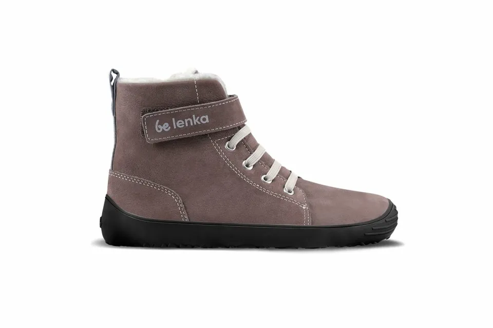 ZAPATOS DE INVIERNO PARA NIñO BAREFOOT BE LENKA WINTER KIDS  CHOCOLATE