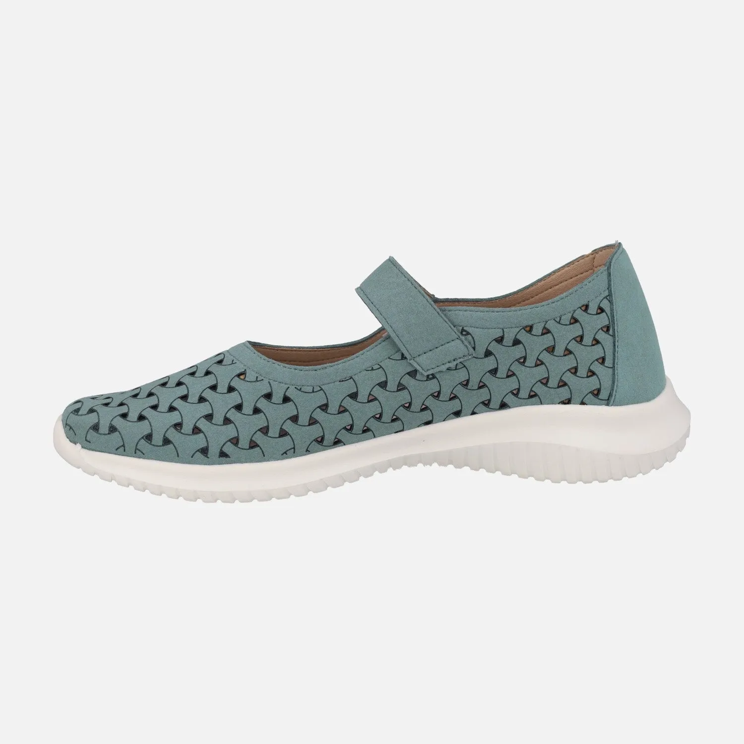 Zapatos deportivos con velcro estilo mercedes Ecoligeros Isa