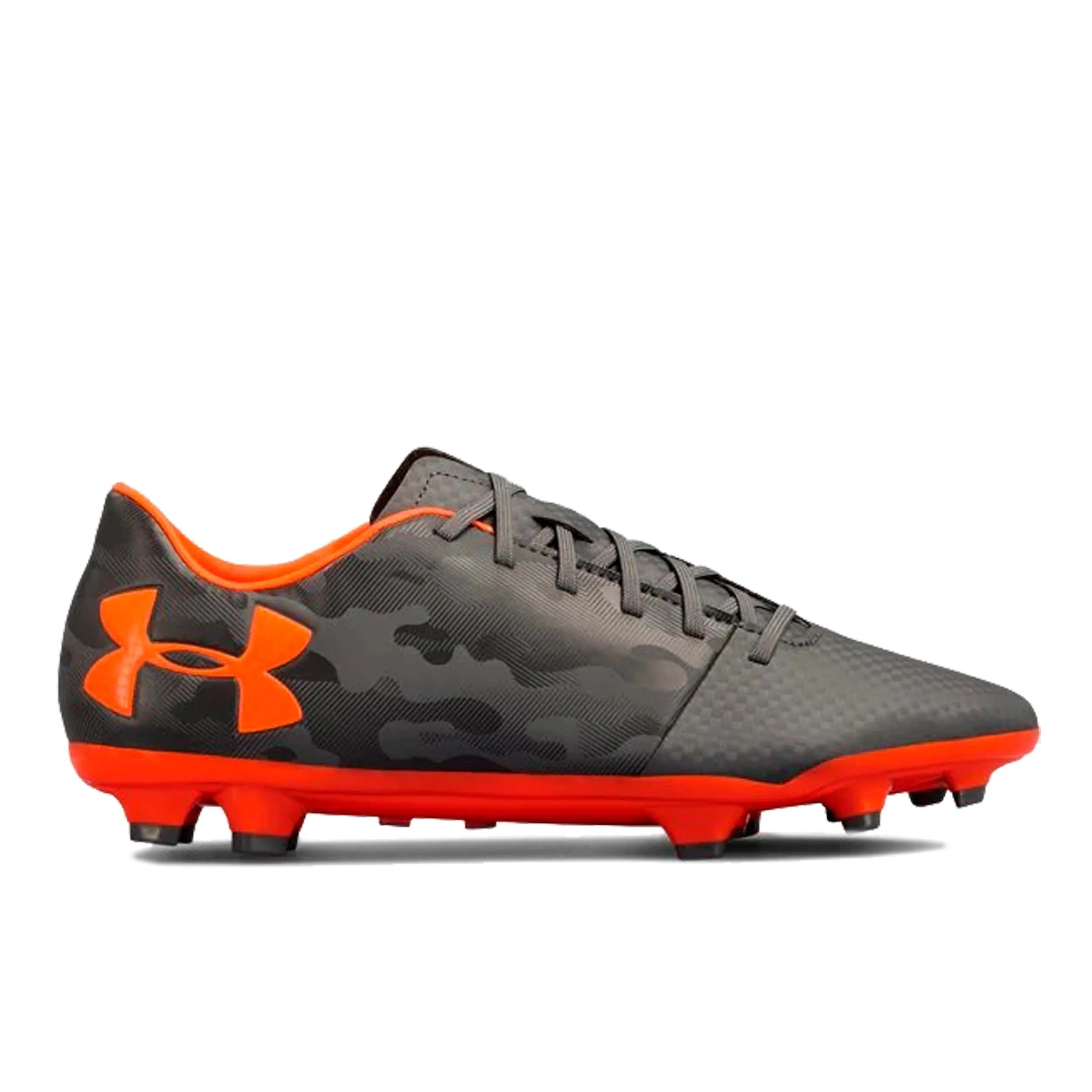 Zapatos Fútbol Hombre Under Armour DL FG Gris/Naranja