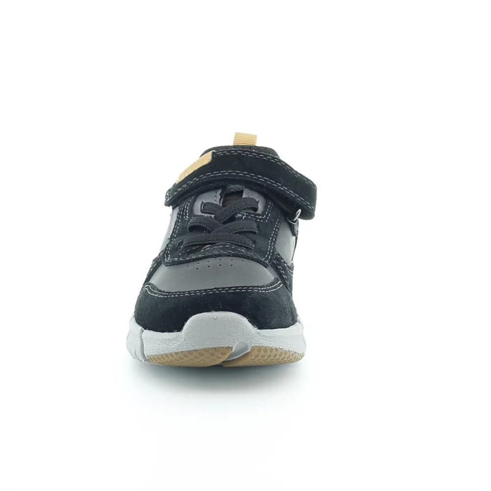 ZAPATOS GEOX FLEXPER NEGROAMARILLO.