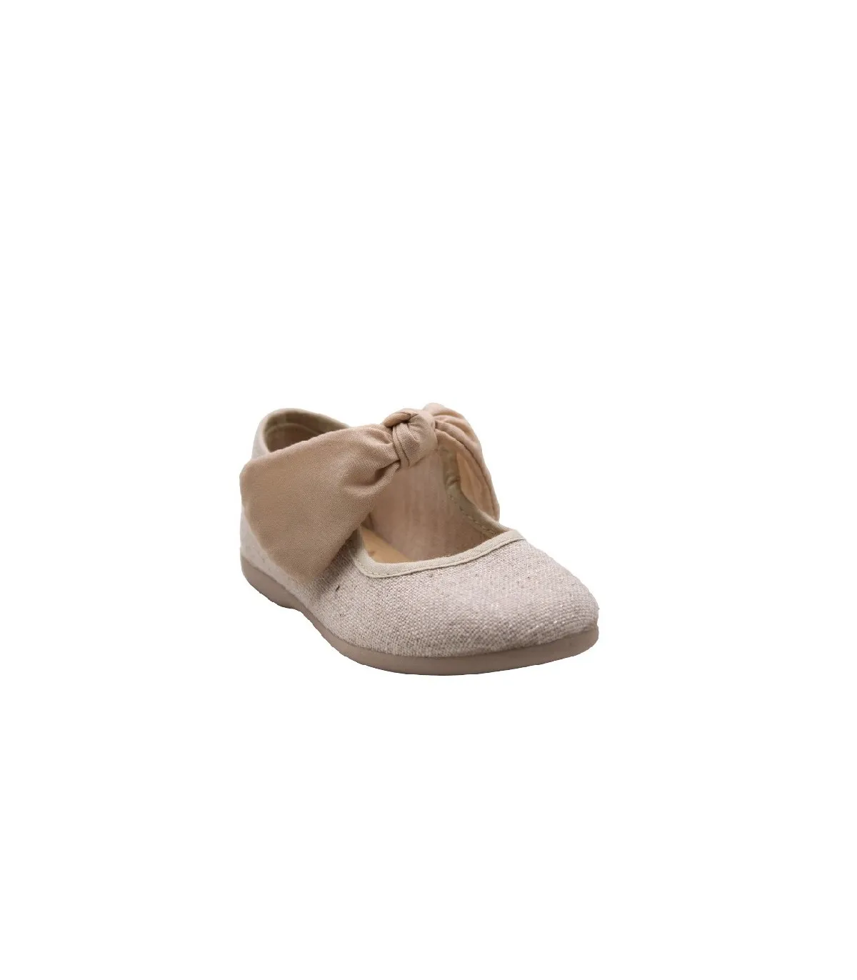 ZAPATOS MERCEDITAS LONAS NIÑA TOKOLATE LAZO 120809