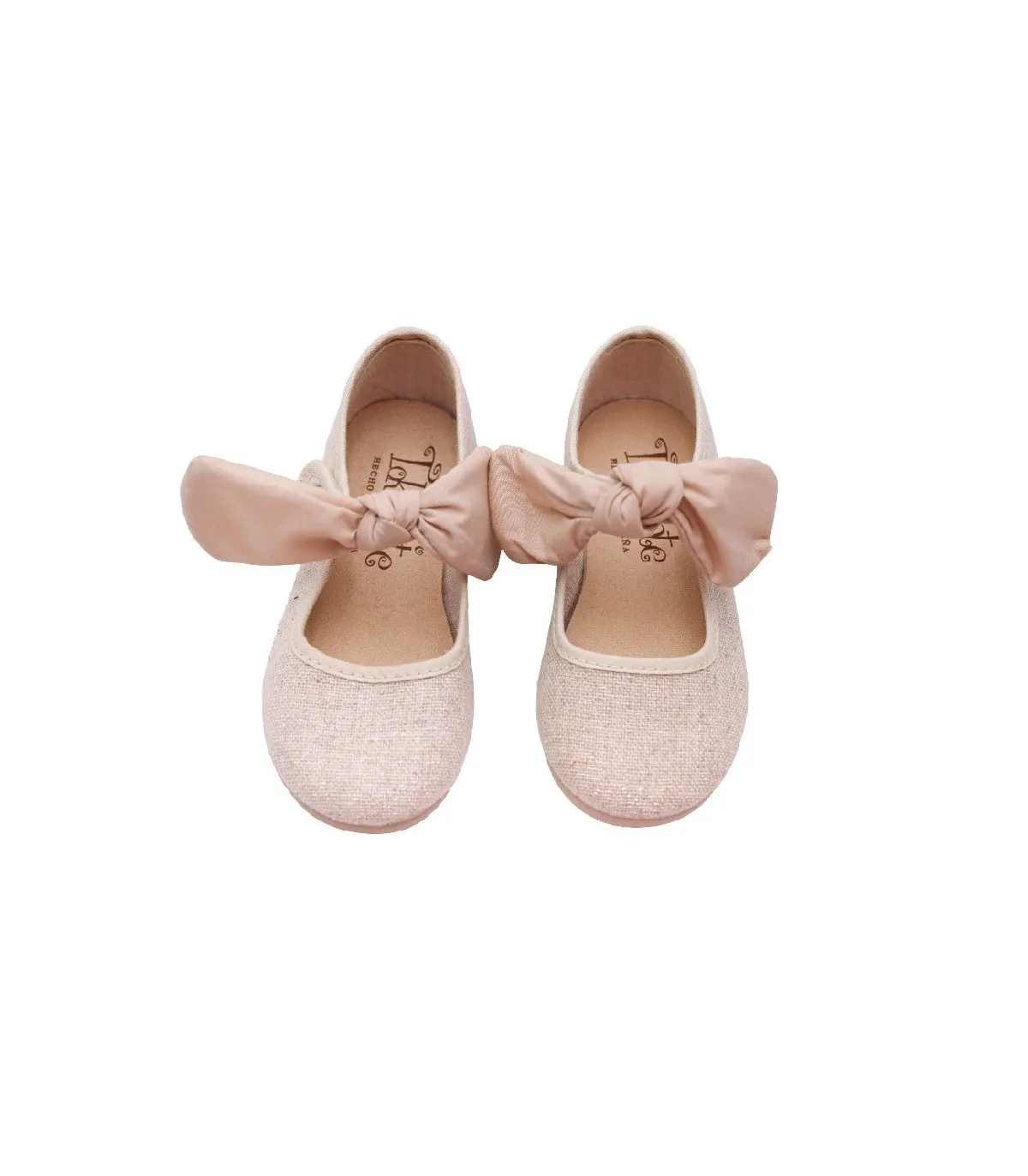 ZAPATOS MERCEDITAS LONAS NIÑA TOKOLATE LAZO 120809